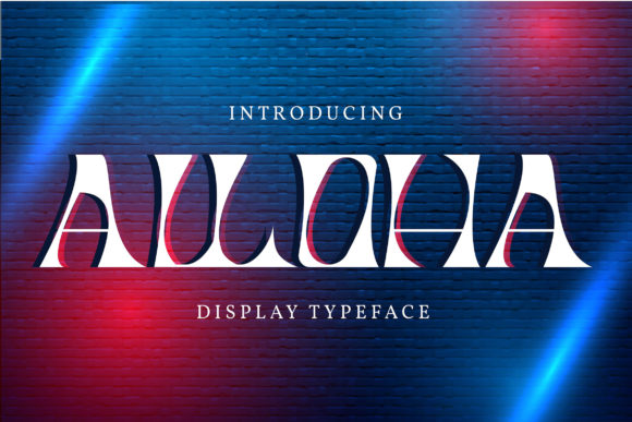 Alloha: A Whimsical Display Font That Feels Like a Creative Spark