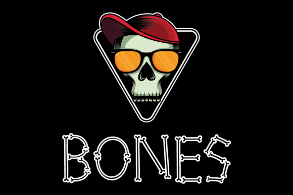 Bones Display Font for Bold October Campaigns