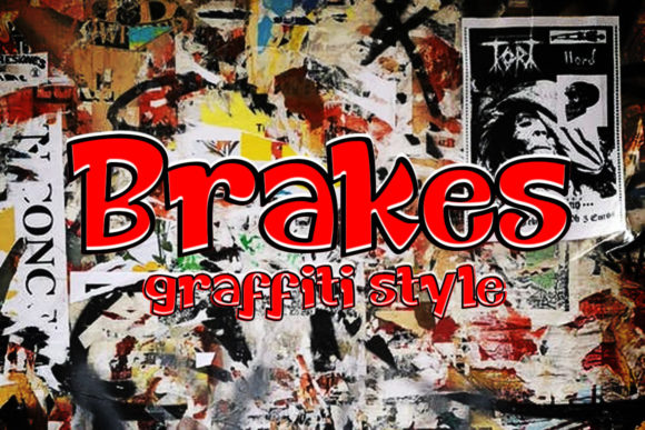 Brakes: A Bold, Street-Smart Display Font for Small Business Branding