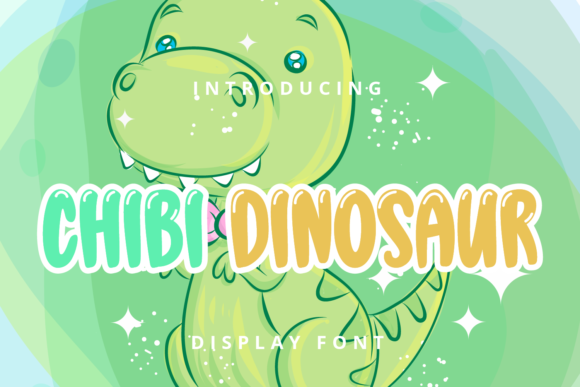 Chibi Dinosaur: A Playful Display Font for Handmade Creators