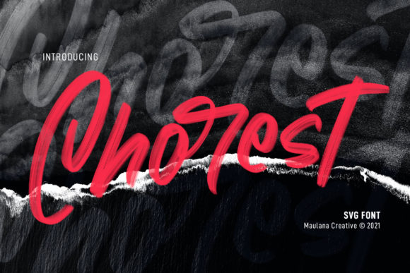 Chorest: A Display Font That Commands Attention