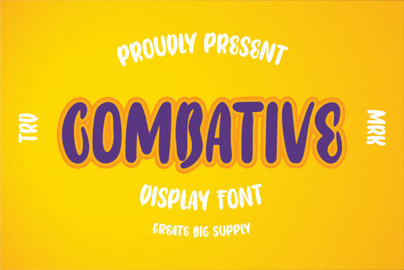 Combative: A Playful Display Font That Lifts Branding