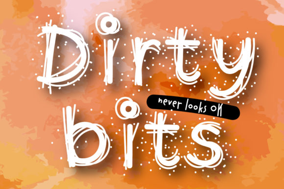 Dirty Bits: A Display Font That Feels Like a Smile