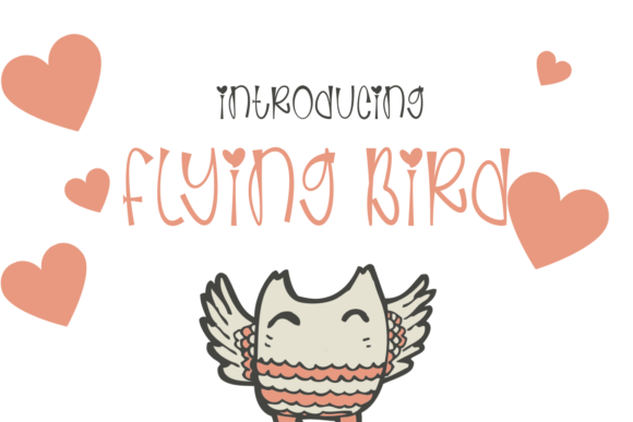Flaying Bird: A Whimsical Display Font for Digital Design