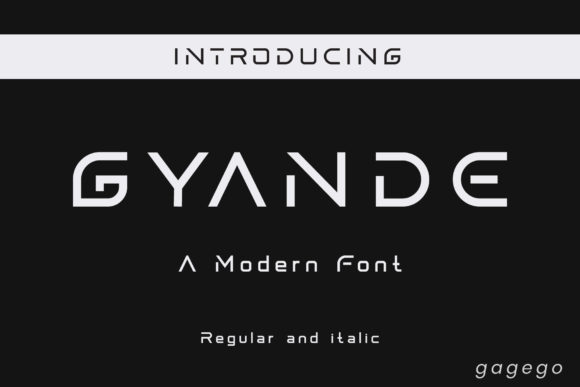 Gyande: A Modern Display Font for Handmade Creators