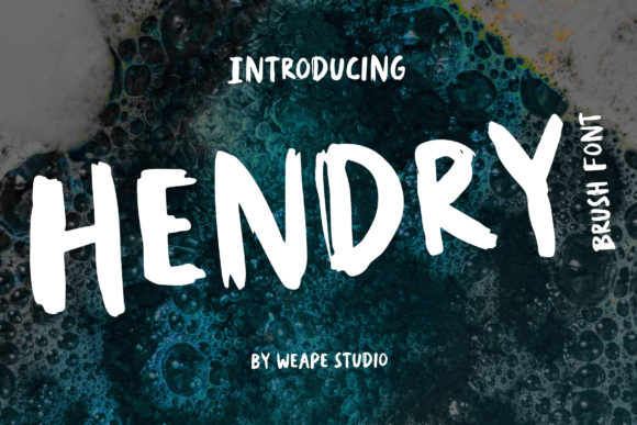 Hendry: A Brushed Display Font for Distinctive Web Design