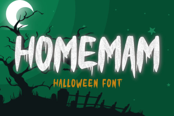 Homemam: A Spooky Display Font That Grabs Attention
