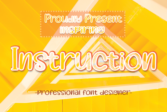 Instruction Display Font for Handmade Creators
