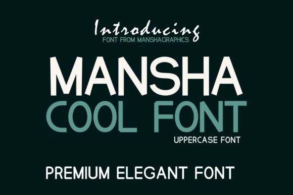 Mansha: A Clean Display Font for Editorial Clarity