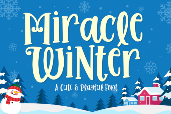 Miracle Winter: A Playful Display Font for Editorial Charm