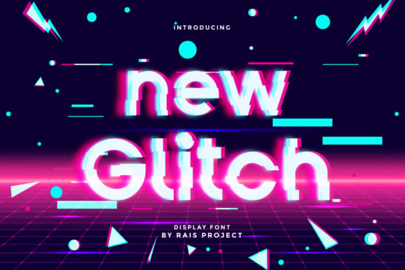 New Glitch: A Futuristic Display Font That Commands Attention
