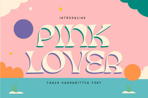 Pink Lover: A Whimsical Retro Display Font for Crafters