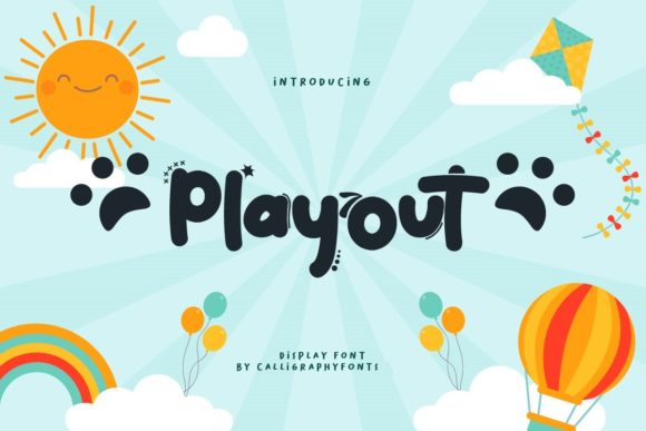 Playout: A Playful Display Font That Lifts Digital Branding