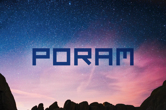 Poram: A Display Font with Quiet Confidence