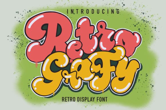 Retro Grafy: A Playful Display Font for Digital Brand Moments
