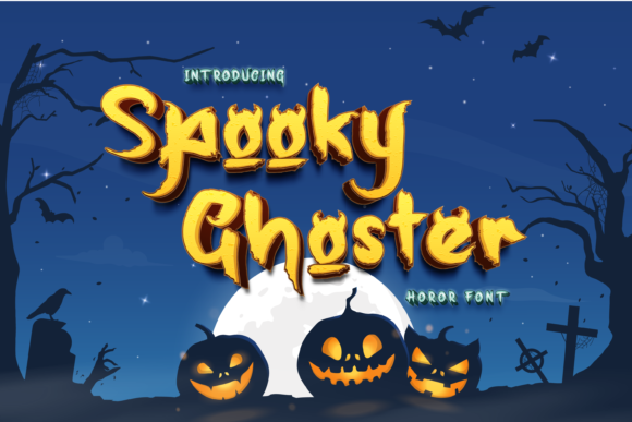 Spooky Ghoster: A Thoughtful Display Font for Halloween Storytelling