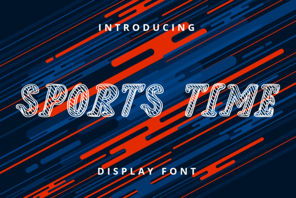 Sports Time: A Bold Display Font for Digital Branding