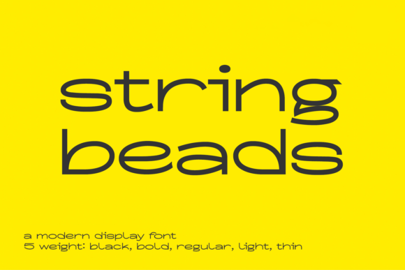 String Beads: A Modern Display Font That Adds Warmth and Energy