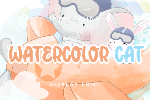 Watercolor Cat: A Whimsical Display Font That Elevates Real Small Business Branding